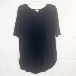 GAP Short Sleeve Navy Blue Elbow Sleeve Top Size L